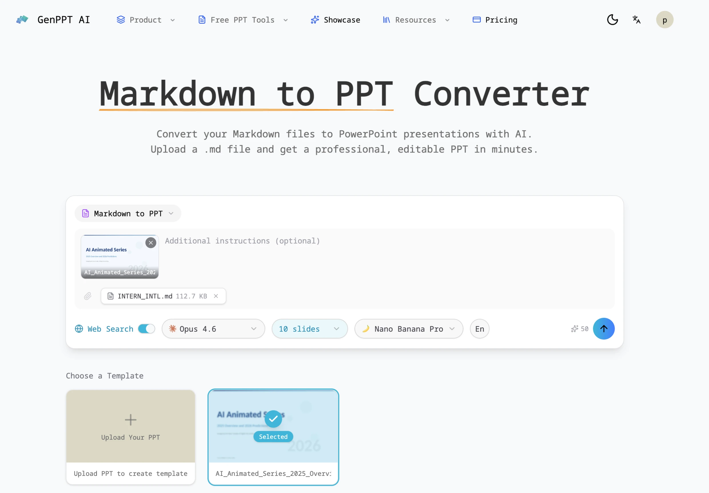 Markdown to PPT Converter - Free Online | SlidesGo
